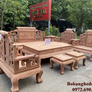 Đồ gỗ đồng ky Bộ Bàn Ghế Minh Lùn Gỗ Gụ ML02