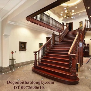 Trụ Cầu Thang Gỗ Lim Giá Gốc Tại TP Từ Sơn TCT03