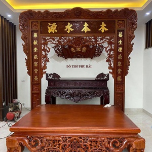 Cửa Võng Thờ Dòng Họ - Thờ Tư Gia Mẫu Đẹp CV.08