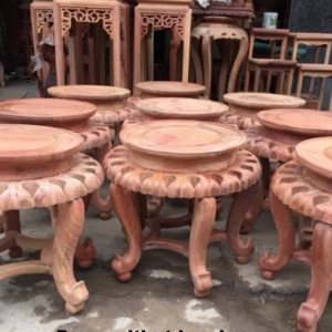 Đôn Gỗ Kê Phòng Khách, Đôn Tròn D.16