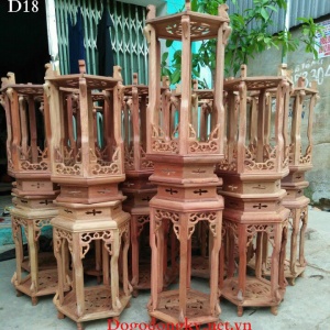 Đôn Kê Đồ Lục Giác, Đôn Gỗ Trang Trí D.18