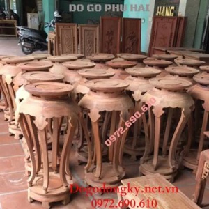 Đôn Trang Trí Phòng Khách, Đôn Gỗ Đẹp Mặt Tròn D.20