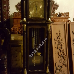 Đồng Hồ Quả Lắc Gỗ Mun Của Đức Máy Cơ DH114