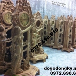 Đồng hồ quả lắc gỗ đinh hương đẹp nhất DH-73