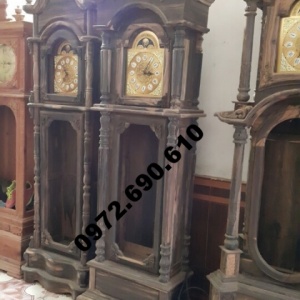 Quà tặng lãnh đạo Đồng hồ gỗ mun kiểu cổ DH-76