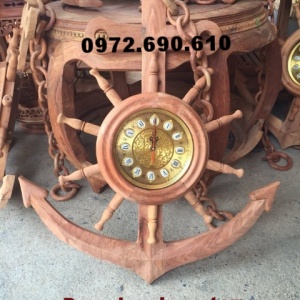 Đồng hồ điêu khắc Mỏ neo, Quà tặng độc đáo DH89