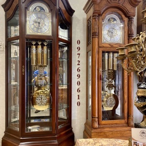 02 Đồng Hồ Cây Kiểu Cổ Mẫu Đẹp Để Phòng Khách Máy Đức Pháp DH.187