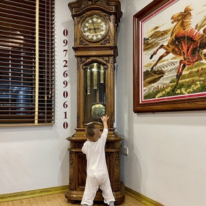 Đồng Hồ Cây Máy Cơ Gỗ Mun | Thương Hiệu Đồng Hồ Phú Hải DH205