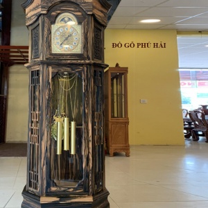 Đồng Hồ Cây Quả Lắc Gỗ Mun Đẹp | Đồng Hồ Phú Hải DH.197
