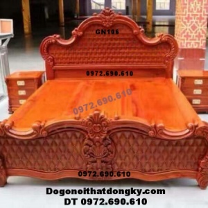 +01 Mẫu Giường Ngủ Đẹp Gỗ Giáng Hương GN.106