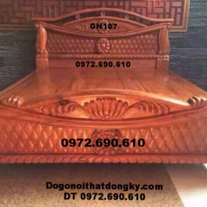 Mẫu Giường Ngủ Gỗ Đẹp Cho Phòng Ngủ GN.107