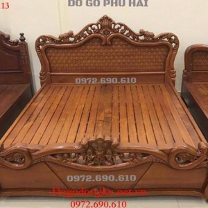 Nơi Bán Giường Ngủ Gỗ Đẹp, Giường Mẫu Mới Nhất GN.113