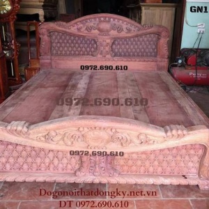 Mẫu Giường Ngủ Đẹp, Giường Ngủ Gỗ Hương GN.116