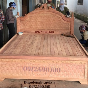 Nơi Bán Giường Ngủ Đẹp Giá Rẻ Gỗ Gõ Đỏ Tại Vũng Tàu GN.144
