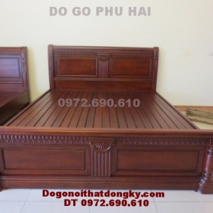 Giường ngủ đẹp, Giường ngủ gỗ tự nhiên GN29