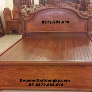 Mẫu giường ngủ đẹp gỗ hương, hiện đại giá rẻ GN-65