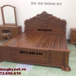 Giường ngủ Đục Trám, Giường Ngủ Đẹp Giá Rẻ GN.74