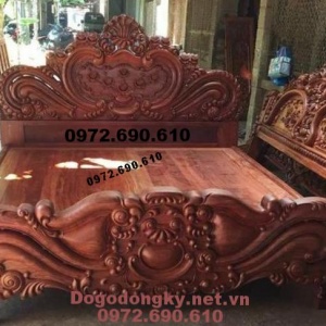 GIƯỜNG NGỦ ĐEP, Giường hoa hồng sang trọng GN.86