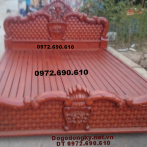 GIƯỜNG NGỦ GỖ ĐẸP, Giường Hồng Gỗ Hương GN.90