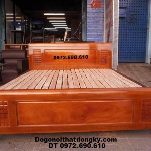 GIUONG NGU DEP, Giường gỗ tốt giá rẻ GN-96