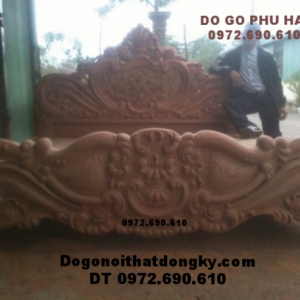 Giường Cô Dâu Đẹp, Giường Ngủ Gỗ Hương GN99