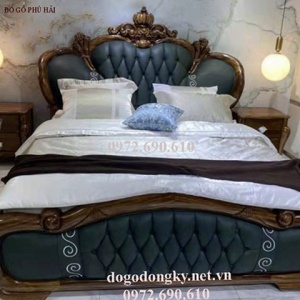 Mẫu Giường Ngủ Bọc Nệm Cao Cấp Đẹp Ấn Tượng GN.196