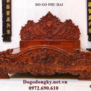 Giường Ngủ Hoàng Gia, Mẫu Giường Vip Cho Nhà Giàu GN.155