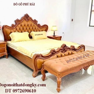Giường Ngủ Bọc Da (Vải Nỉ ) Mẫu Đẹp, Độc Đáo GN.190