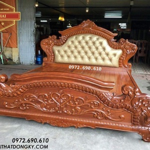 Giường Ngủ Đầu Bọc Da Cao Cấp | Nội Thất Phú Hải GN.215