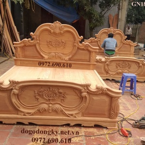 Giường Ngủ Gỗ Gõ Đỏ Được Săn Đón Nhất Năm 2021 GN.184