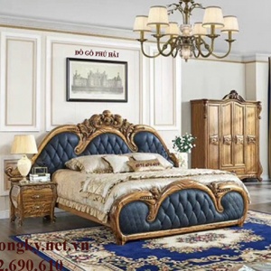 Giường Ngủ Hoàng Gia Hàng HIẾM Mẫu Siêu Lộng Lẫy GN.195 