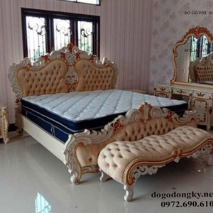 Giường Ngủ Tân Cổ Điển Giá Rẻ Số 1 TP HCM Mới Nhất 2023 GN.223