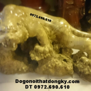 Con Hổ Bằng Gỗ, Con Hổ Phong Thủy Gỗ Nu Nghiến H1