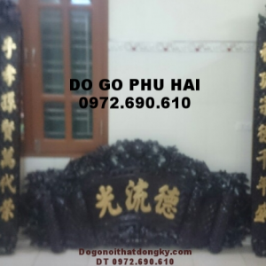 Mẫu Cuốn Thư Câu Đối Đẹp Chữ Nho Dát Vàng HP43