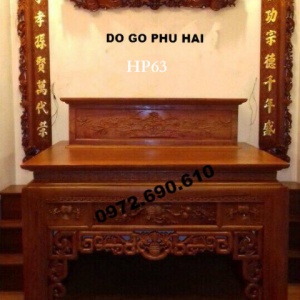 Bộ Cuốn Thư Câu Đối Dát Vàng Thờ Gia Tiên Đẹp HP.63