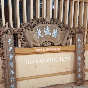 05+ Mẫu Hoành Phi Câu Đối Cho Gian Thờ Nhỏ HP.74