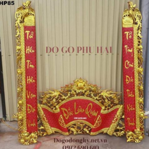 Cuốn Thư Câu Đối Sơn Son Thếp Vàng Archives – Đồ Gỗ Phú Hải HP85