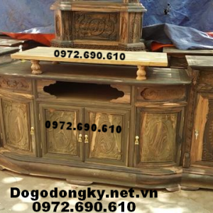 Mẫu Tủ Kệ Tivi Đẹp Gỗ Mun Dogodongky.net.vn KTV.72