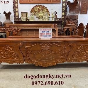 Kệ Tivi Phòng Khách Đẹp Mẫu Hoàng Gia | Đồ Gỗ Phú Hải KTV.119