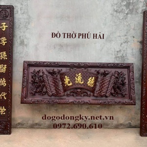 Mẫu Hoành Phi Câu Đối Thờ Gia Tiên – Thờ Dòng Họ Đẹp Nhất HP.121