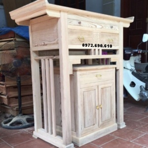 Bàn Thờ Gỗ Gụ Đẹp Cho Phòng Thờ Trung Cư ST103
