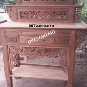 Bàn Thờ Tam Cấp Gỗ Hương Mẫu Đẹp Giá Rẻ Nhất ST.166