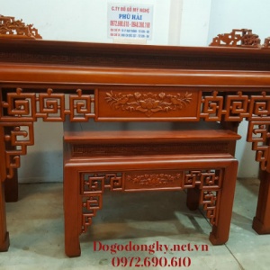 BÀN THỜ PHẬT ĐẸP Gỗ Gụ Chạm Sen Giá Rẻ ST.172