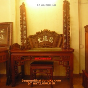 Bộ bàn thờ + hoành phi câu đối BBT01