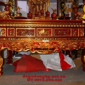 Bàn thờ Phật sơn son thếp vàng STV6