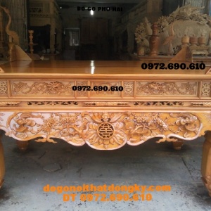Bàn thờ chạm dơi thọ gỗ mít ,dogodongky.net.vn ST48