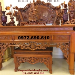 Bàn thờ gia tiên, Bàn thờ đẹp gỗ mít ST59