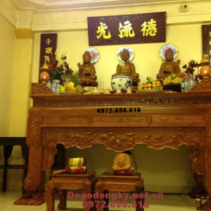 Mẫu bàn thờ Phật đẹp, Bàn thờ cho gian thờ rộng ST92