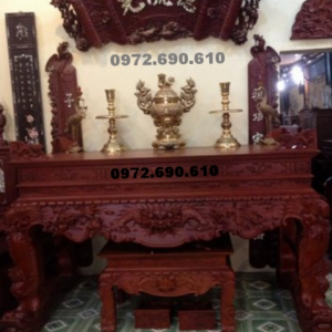 01+ Bàn Thờ Gỗ Gụ Đẹp, Thờ Gia tiên ST99