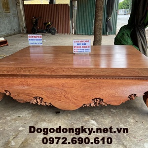 Sập Gỗ Hương Đá Mặt 12cm 2 Lá Hàng Độc & Hiếm SG.30